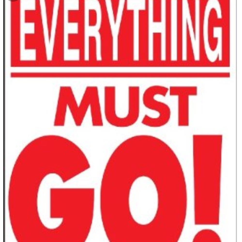 Please make me offers. Need to make room!